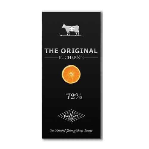 Bucheron The Original шоколад горький с кусочками апельсина, 90 гр